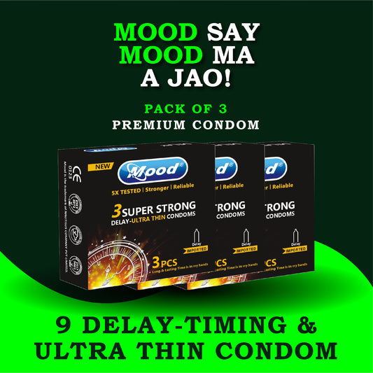 Mood delay timing ultra-thin condom 9 pieces