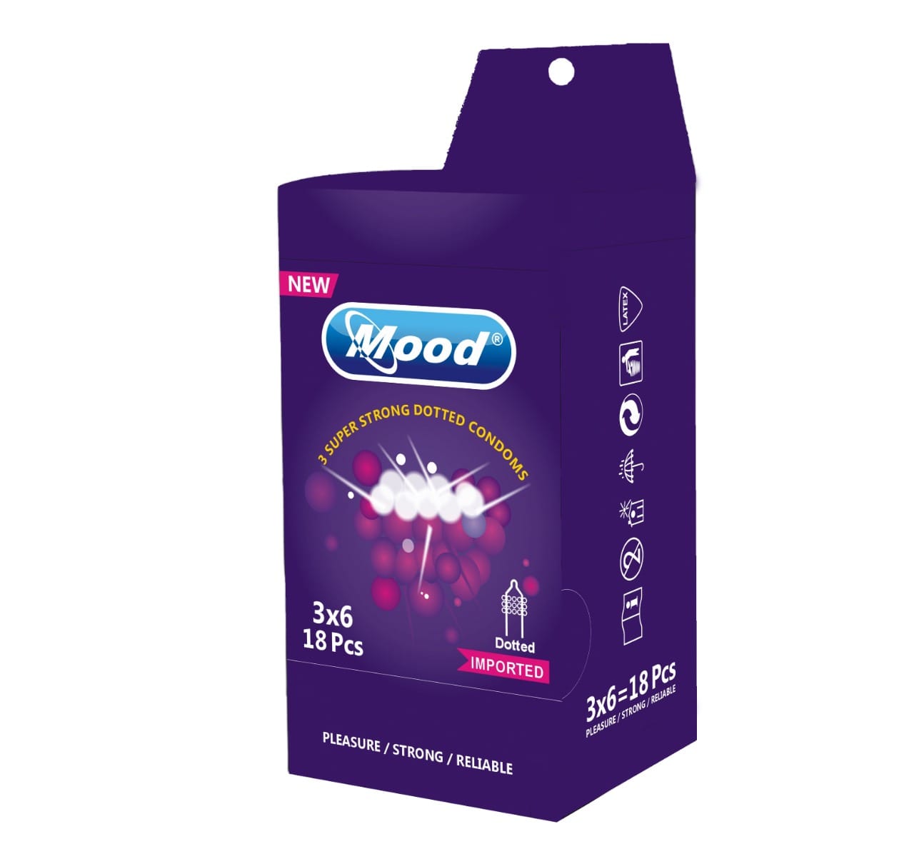 Mood dotted condom 18 pieces