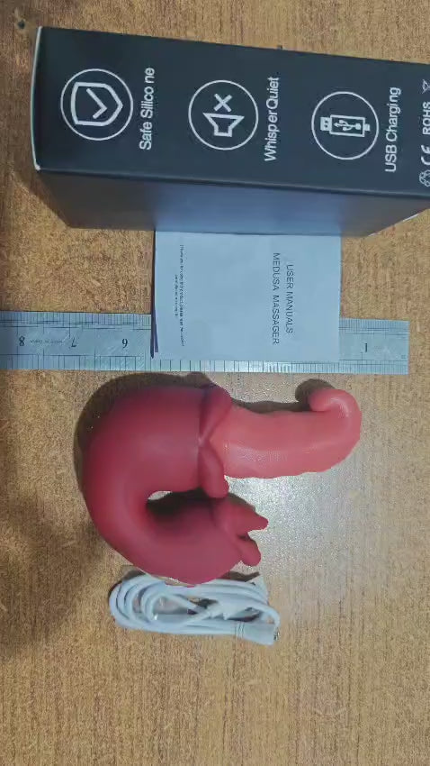 3in1 D vibrator -Rose toy with G spot clit & tongue action