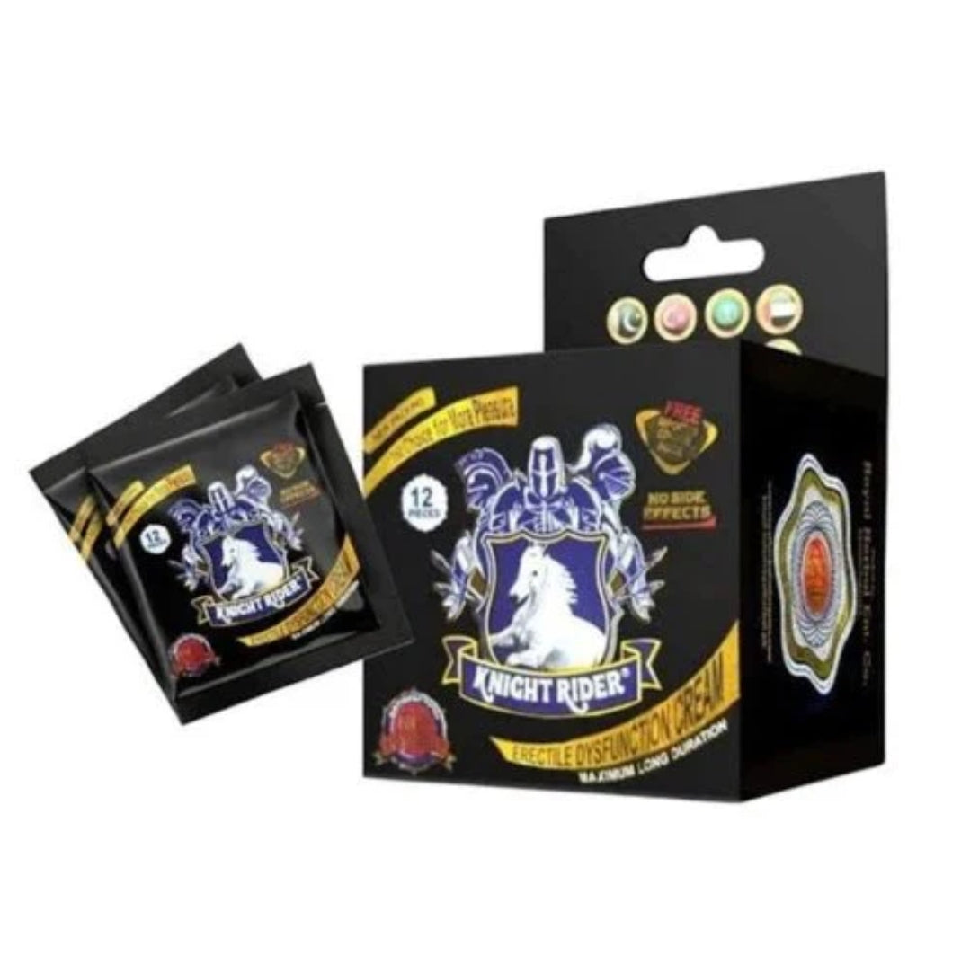 Knight Rider  Condom BOX 12 pieces + 12 pieces cream