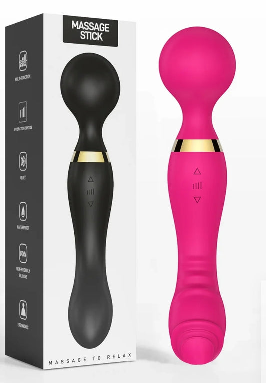 Vibrator & massage stick double ended pleasure & relaxation