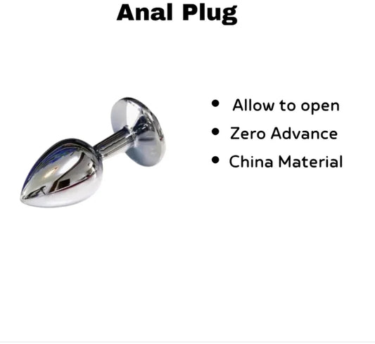 Anal plug stainless steel